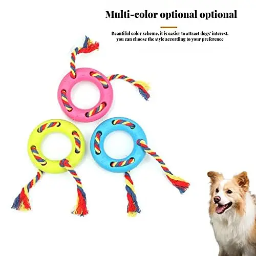 Жувальна іграшка-кільце з канатом для собак Derby Round Dog Ring Toy - фото 3