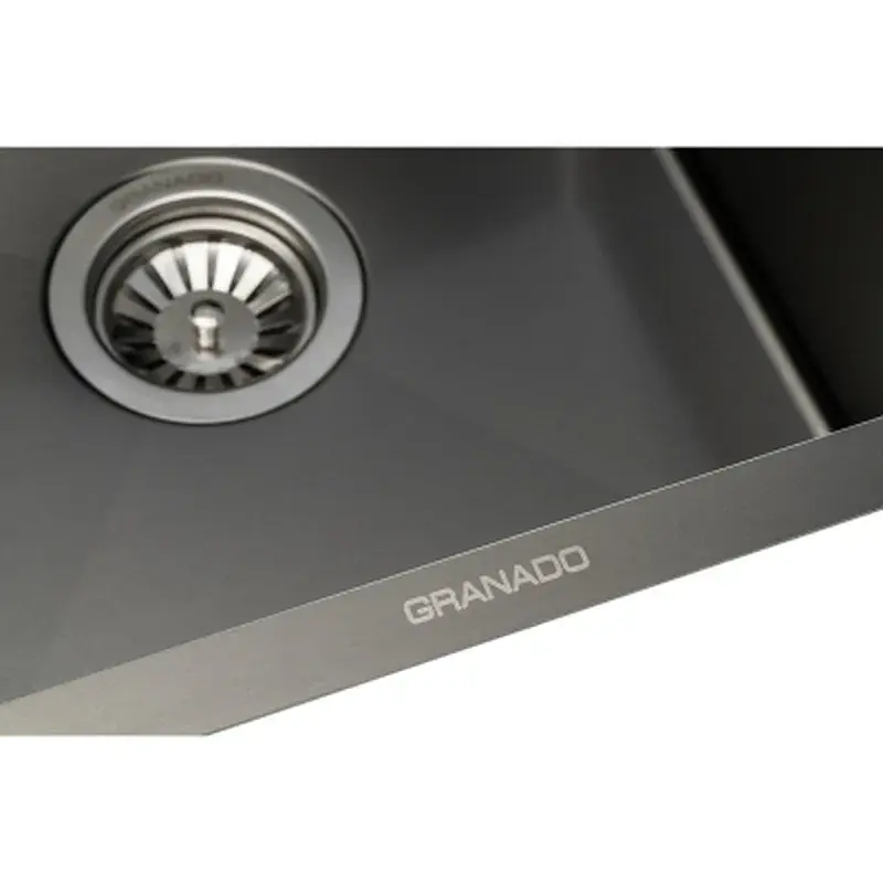 Мийка кухонна GRANADO Under top STEEL S201 black (GS08201B) - фото 3