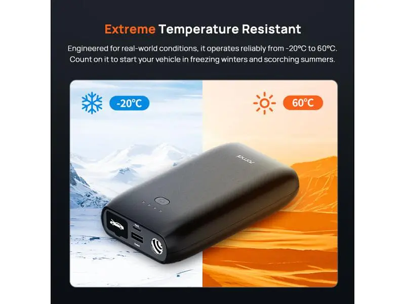 Автономний пусковий пристрій (бустер) 70Mai Jump Starter PS07 10400mAh - фото 10
