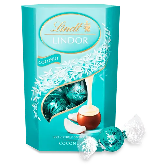 Шоколадні цукерки Lindt Lindor Coconut 200g
