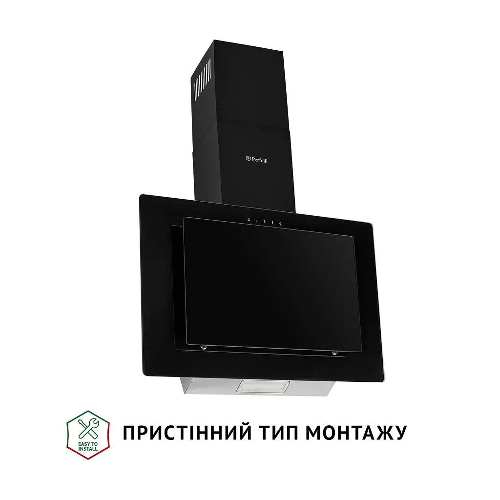 Витяжка декоративна похила PERFELLI DN 6142 BL LED - фото 2