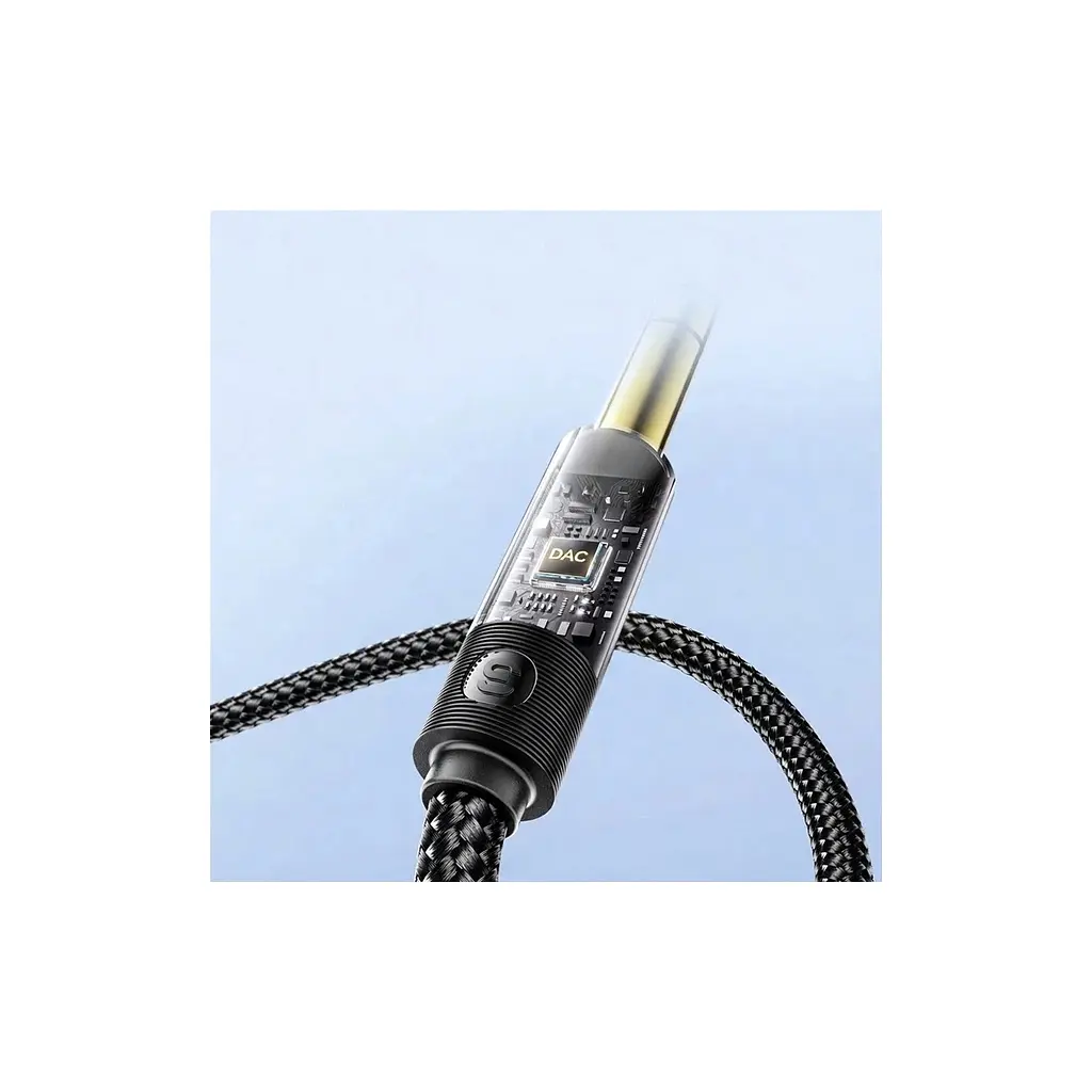 Кабель мультимедійний Essager 3.5 mm M - 6.35 mm M чорний 1.2 м (EYPMM-XL0G-P) - фото 6