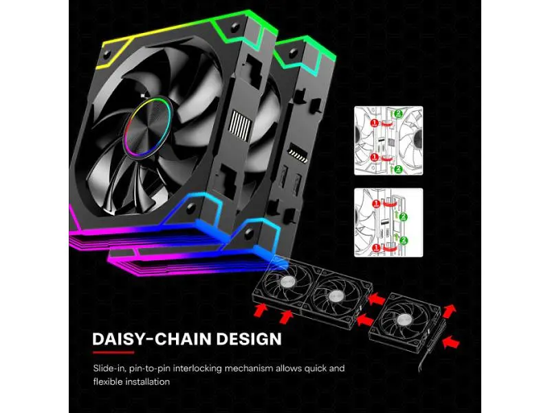 Вентилятор Xilence GAMING XPF360R.ARGB PWM REVERSE (XF073) - фото 8