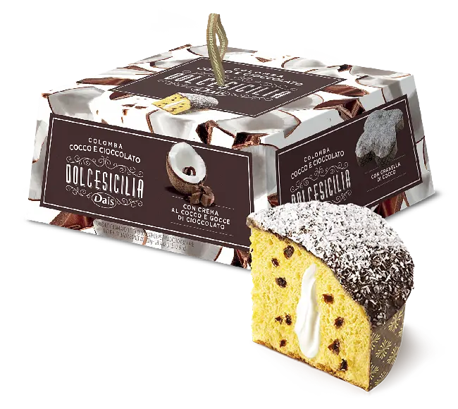 Кекс Коломба Dais Dolcesicilia Colomba Cocco e Cioccolato 750 г