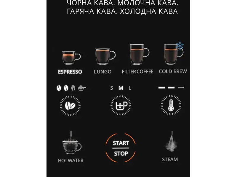 Кавомашина автоматична Krups Coffee Crush Experience SA403BE0 - фото 6