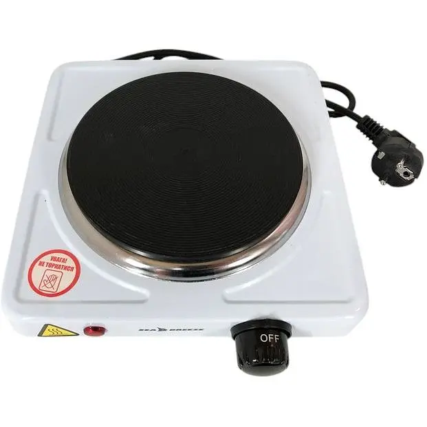 Електроплитка SeaBreeze SB-060 1000 Вт 1 конфорка диск біла - фото 4