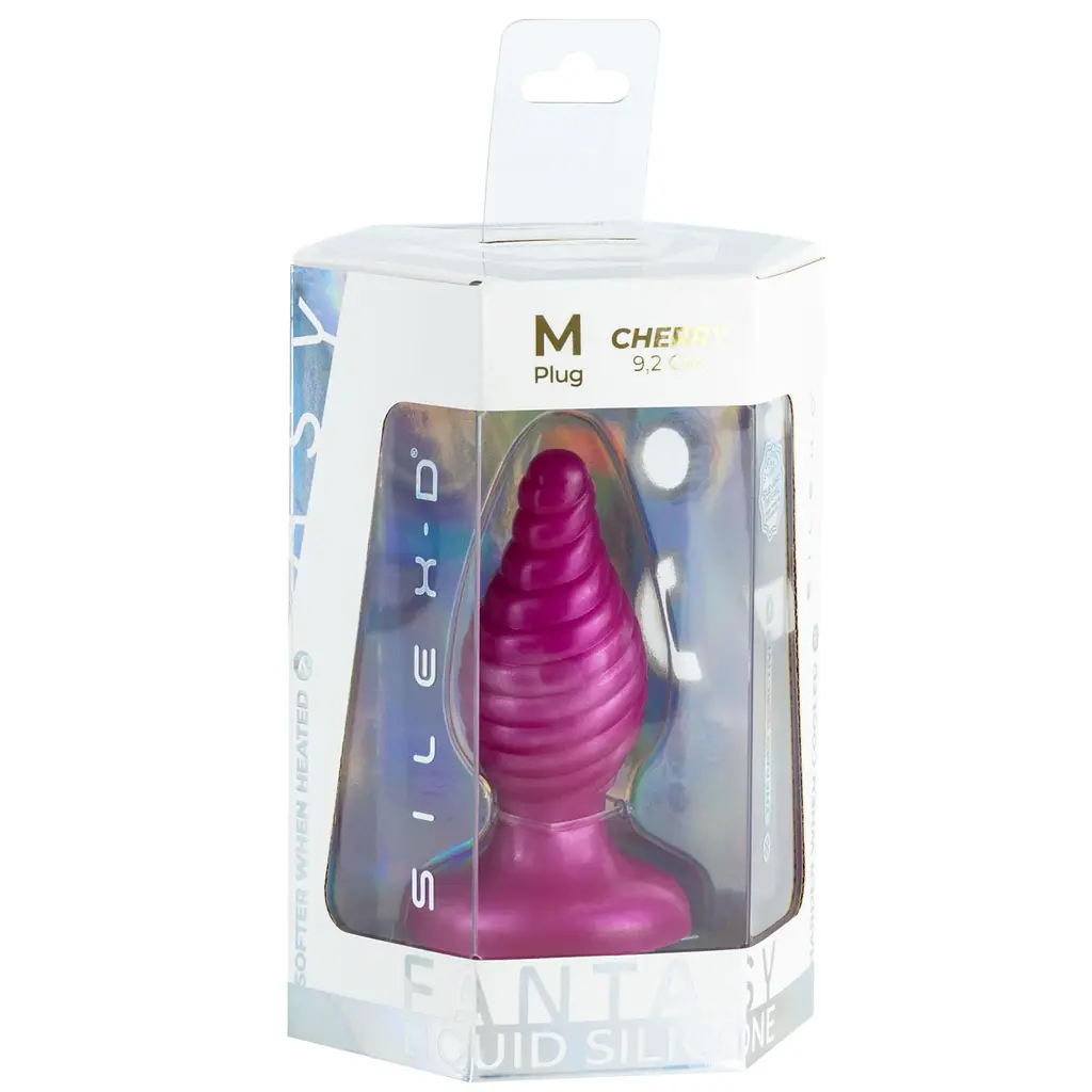 Анальна пробка Silexd Cherry Plug, 9.2 см (рожевий) - фото 5