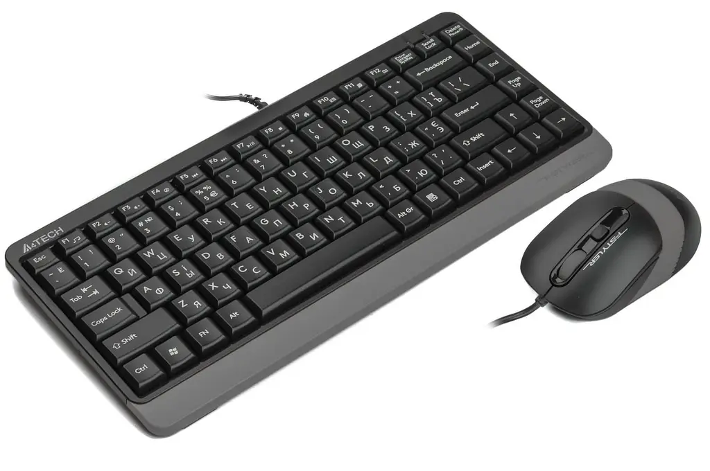 Беспроводной комплект (клавиатура + мышь) A4Tech F1110 Fstyler Wireless Black-Grey (F1110 Grey)) - фото 2