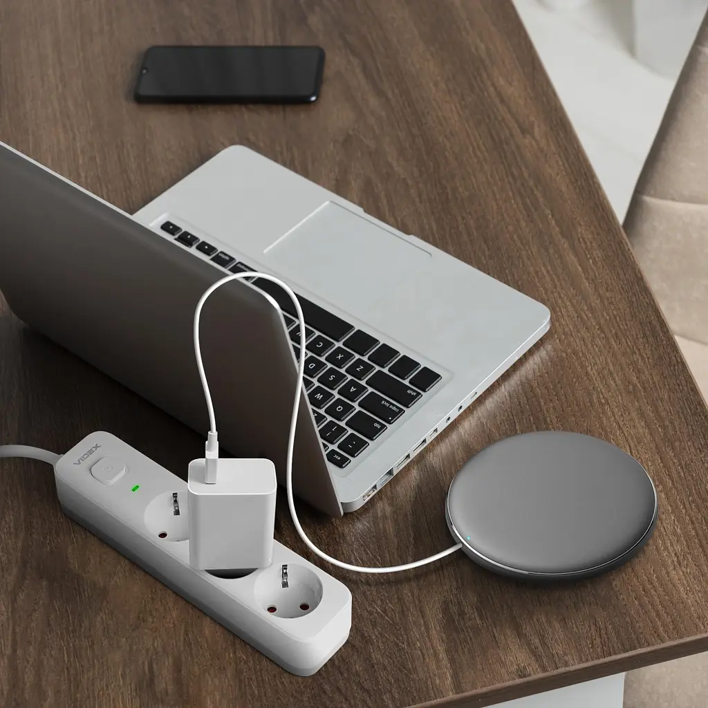 Мережевий подовжувач Videx Oncord з кнопкою з/з 3п 3 м 3x1.5 мм white (VF-PD33G-W) - фото 11