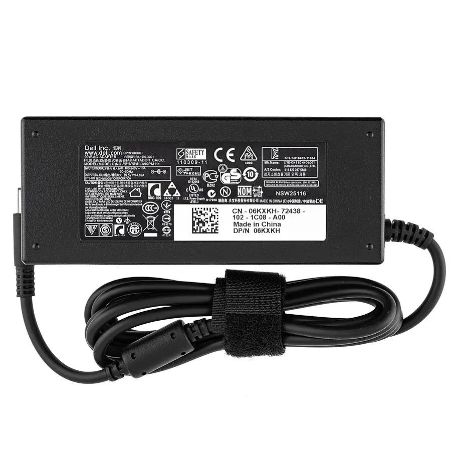 Блок живлення для ноутбука Dell 19.5V 4.62A 90W 4.5*3.0-PIN Чорний RECTANGULAR - фото 2