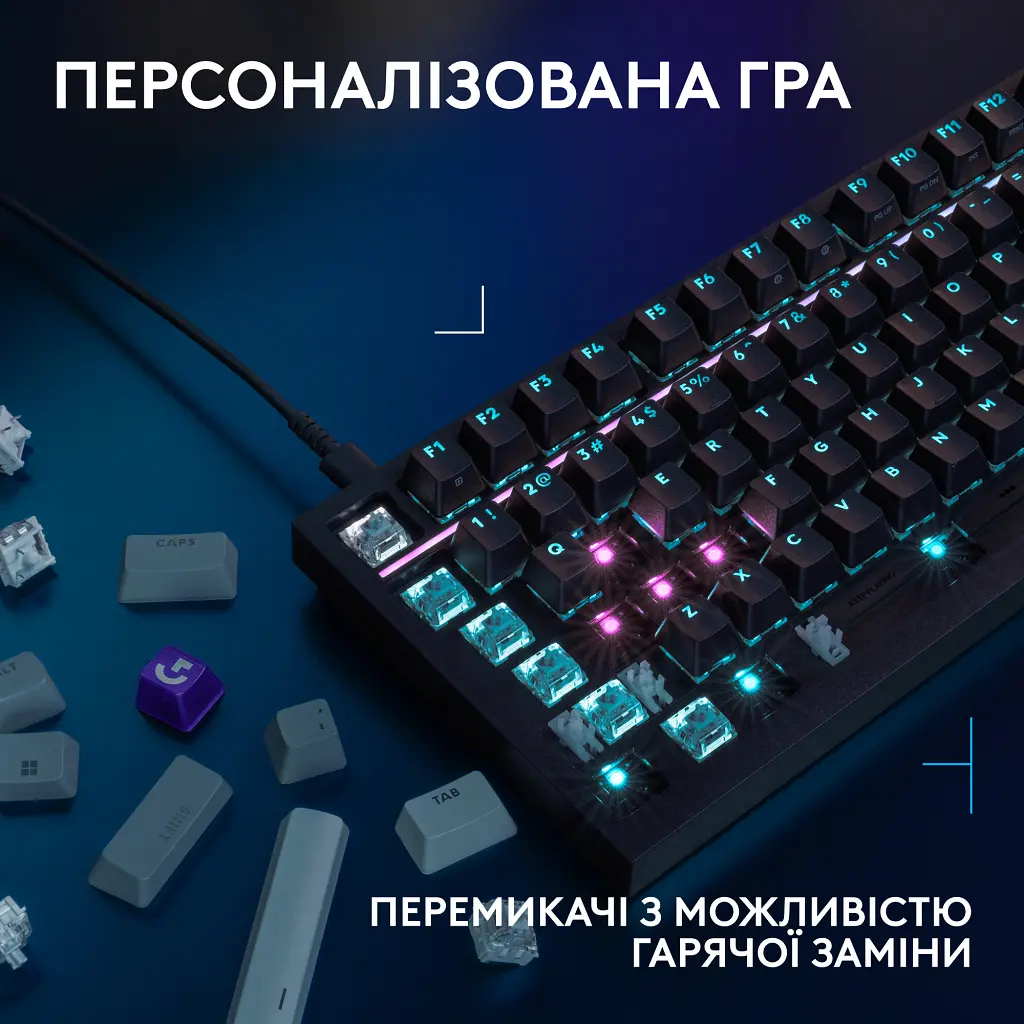 Клавіатура Logitech G316 X TKL USB UA Black (920-014205) - фото 5