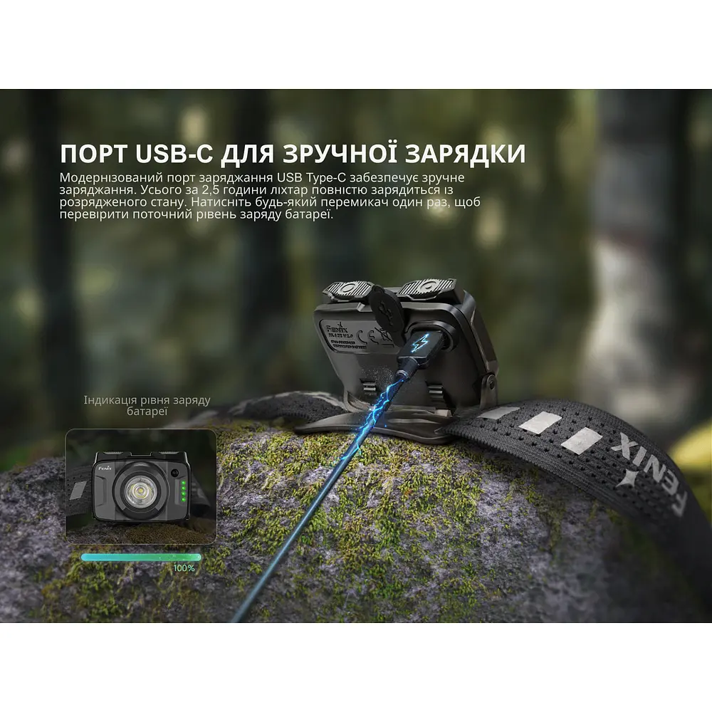 Ліхтар налобний Fenix HL12R V2.0 фіолетовий - фото 10
