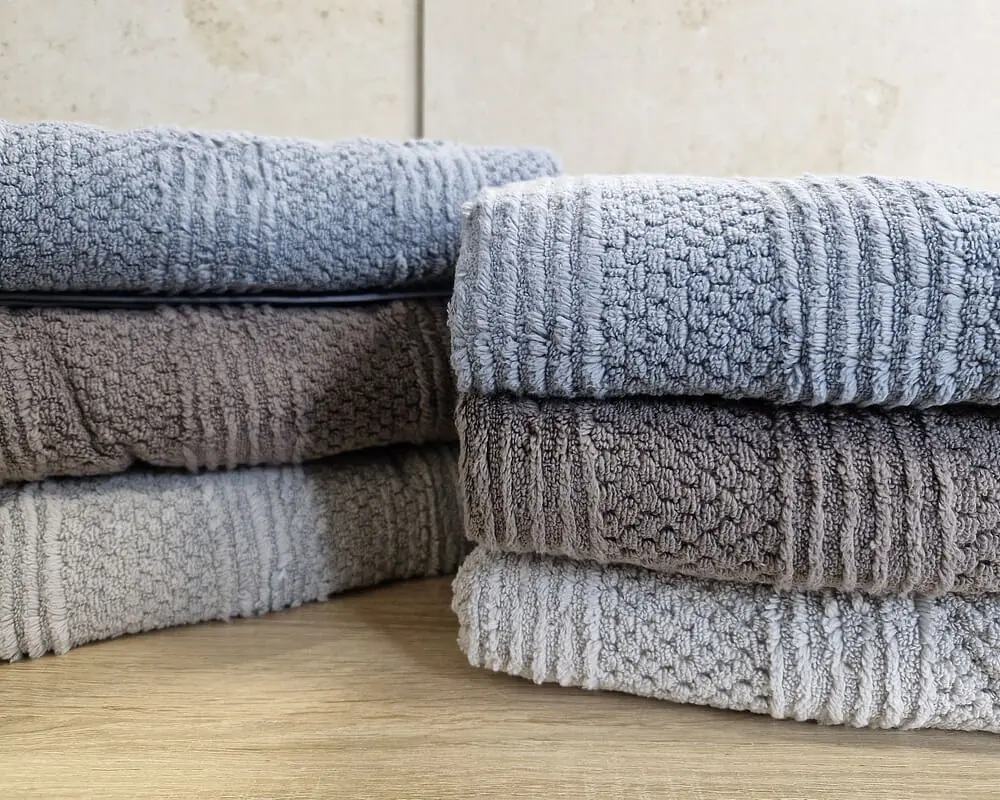 Набір турецьких махрових рушників Cestepe MicroCotton Premium 3 штуки 50x90 + 3 штуки 70х140 Nesha щільність 600 г/м2 - фото 6