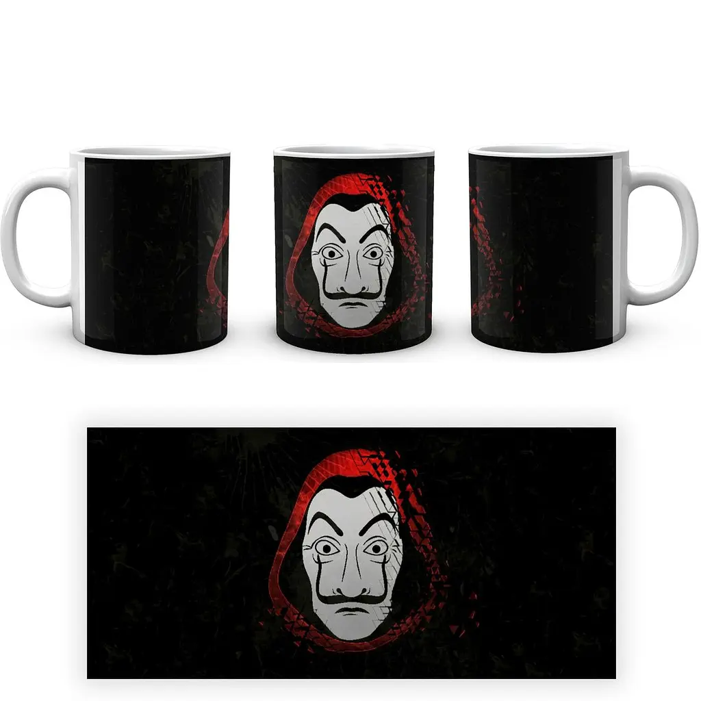 Кружка GeekLand Бумажный дом La Casa De Papel mask LC 02.07 330 мл белая - фото 2