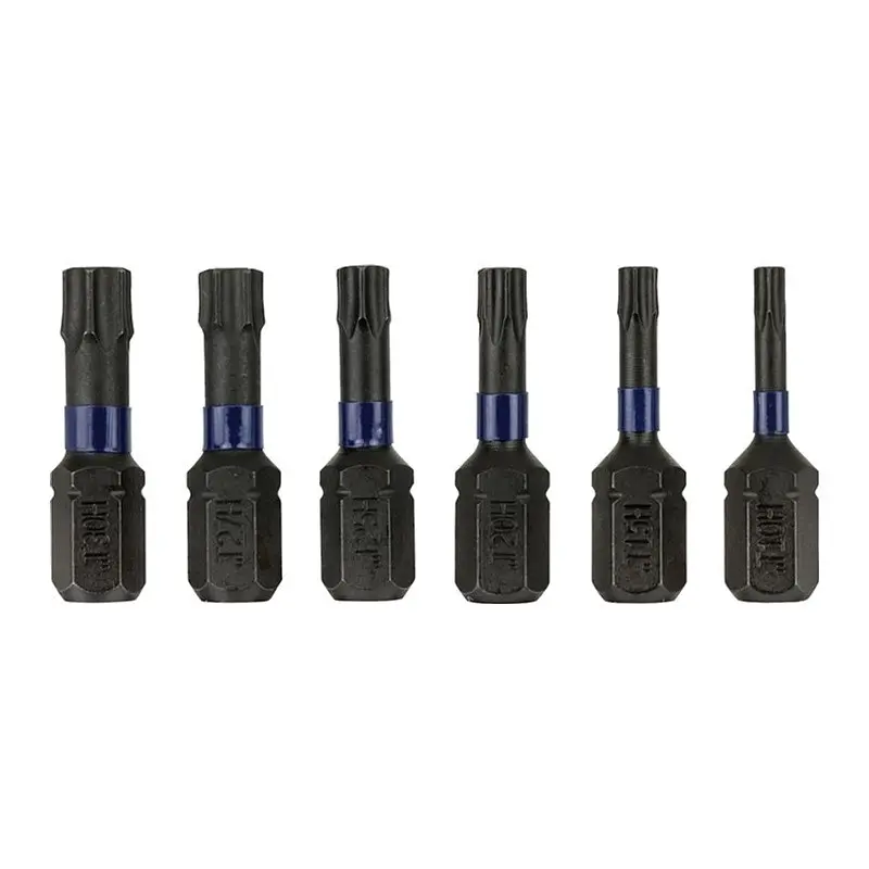 Біти IMPACT PRO 1/4"/25мм, комплект 6 шт: TR10, TR15, TR20, TR25, TR27, TR30, IRWIN - фото 2