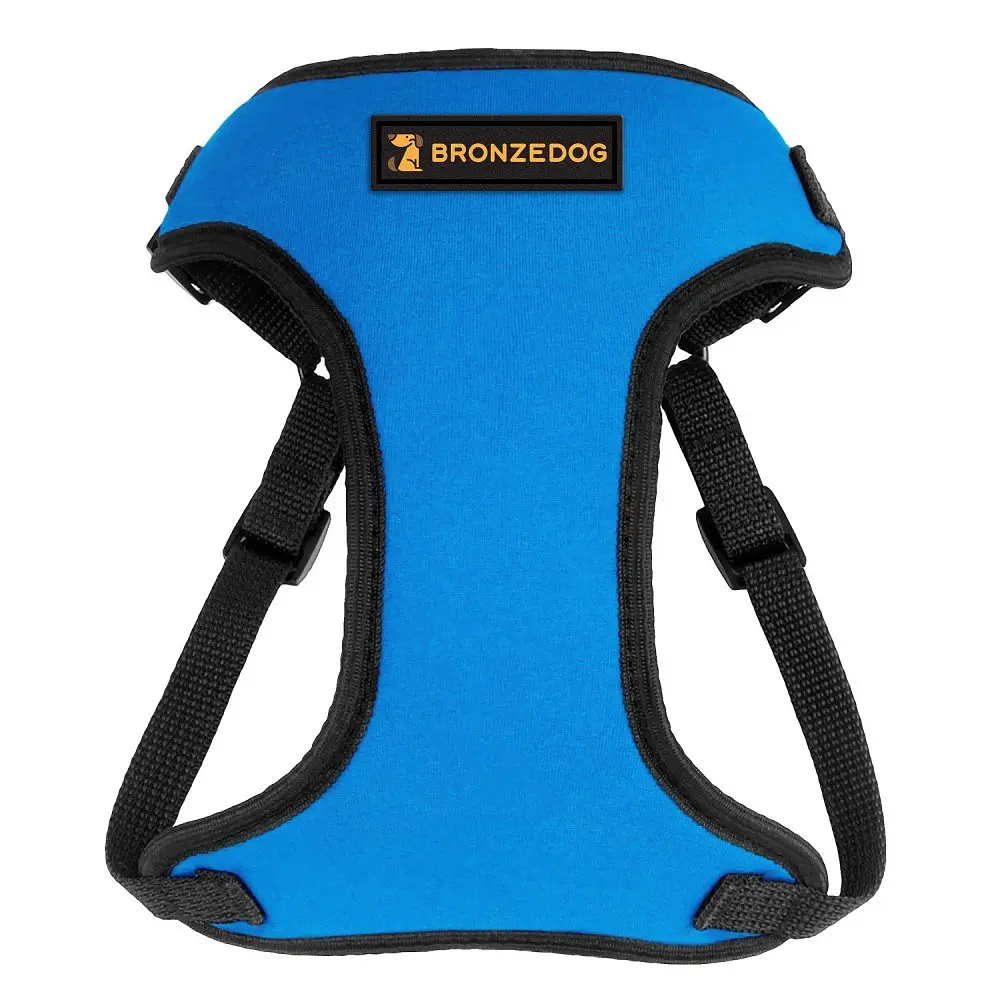 Шлея для собак дрібних порід Bronzedog Sport S 16х14х2 см блакитна - фото 2