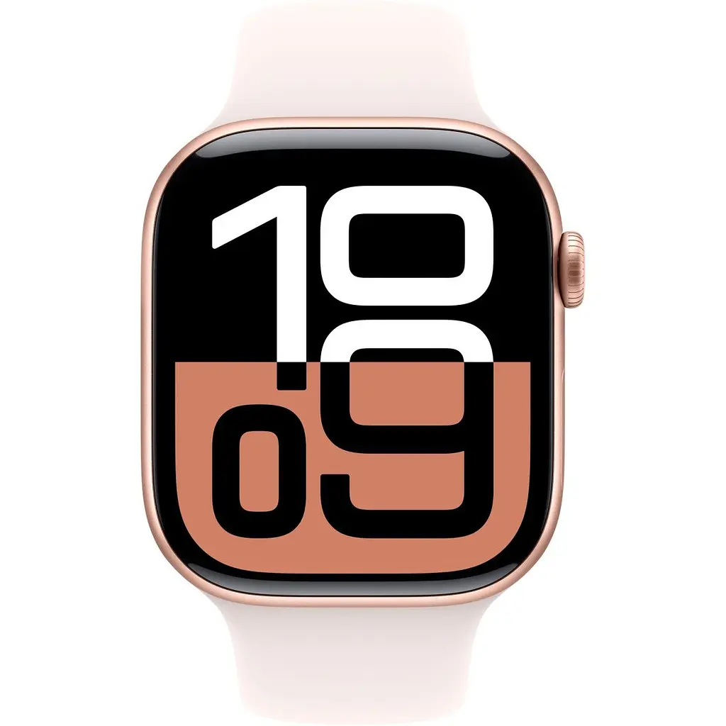 Смарт-годинник Apple Watch Series 10 GPS 46mm Rose Gold Aluminum Case with Light Blush Sport Band S/M (MWWT3) [114972] - фото 2