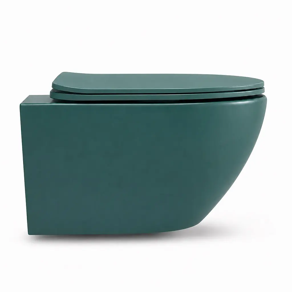 Підвісний безободковий унітаз VBI Vulcano Tornado emerald matt VBI-020425 - фото 4