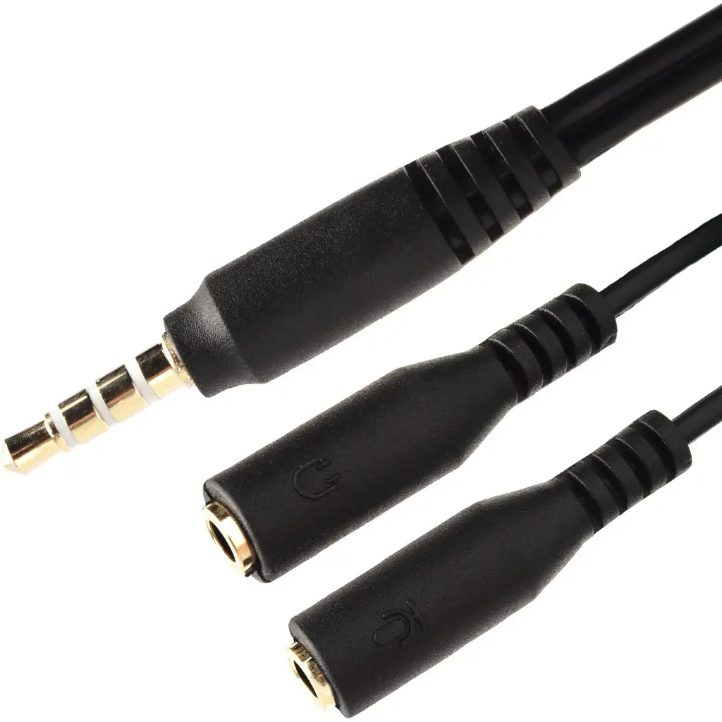 Перехідник XoKo SC-009 Jack 2x3.5-мм jack(M) - 3.5-мм 4pin jack(F) (XOKO SC-009) - фото 2