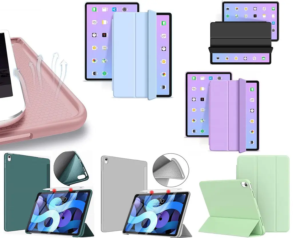 Чохол BeCover Tri Fold Soft TPU Silicone для Apple iPad Air 11 M2 2024 Пурпуровий (711411) - фото 6