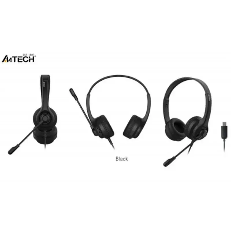 Навушники A4Tech HU-8 Black (4711421982641) - фото 4