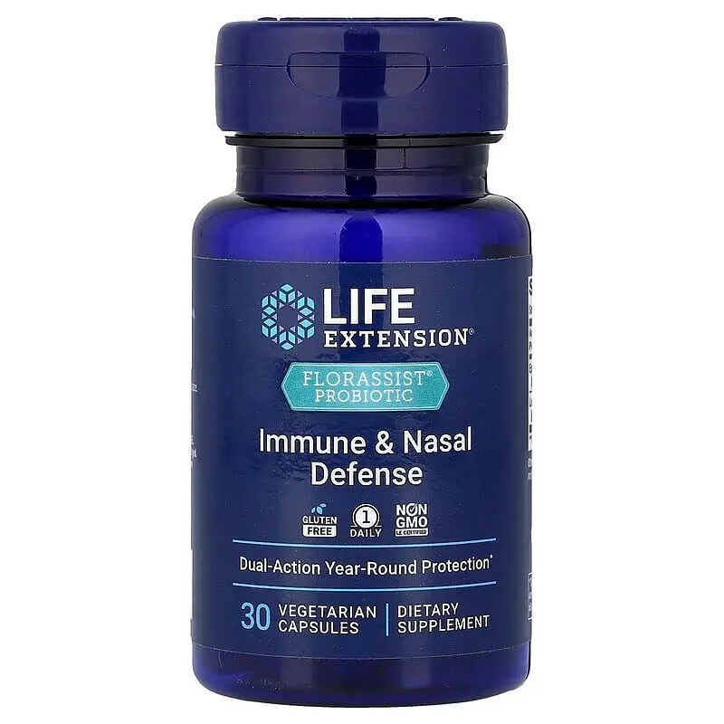 Амінокислота Life Extension Florassist Immune & Nasal Defense, 30 вегакапсул vit0003775 - фото 3