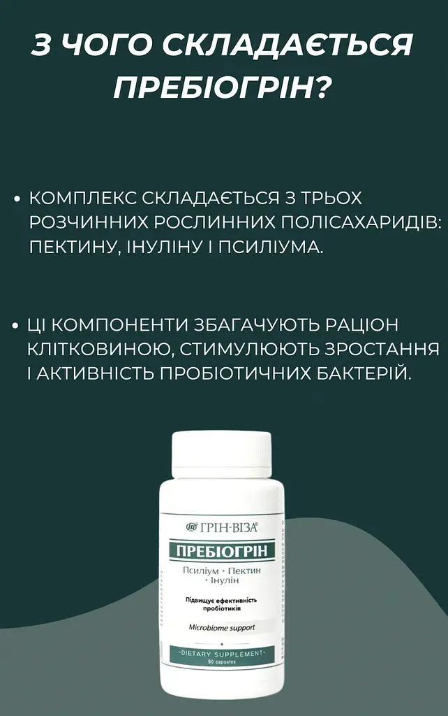 Пребіогрін 90 капсул Грін-Віза - фото 6