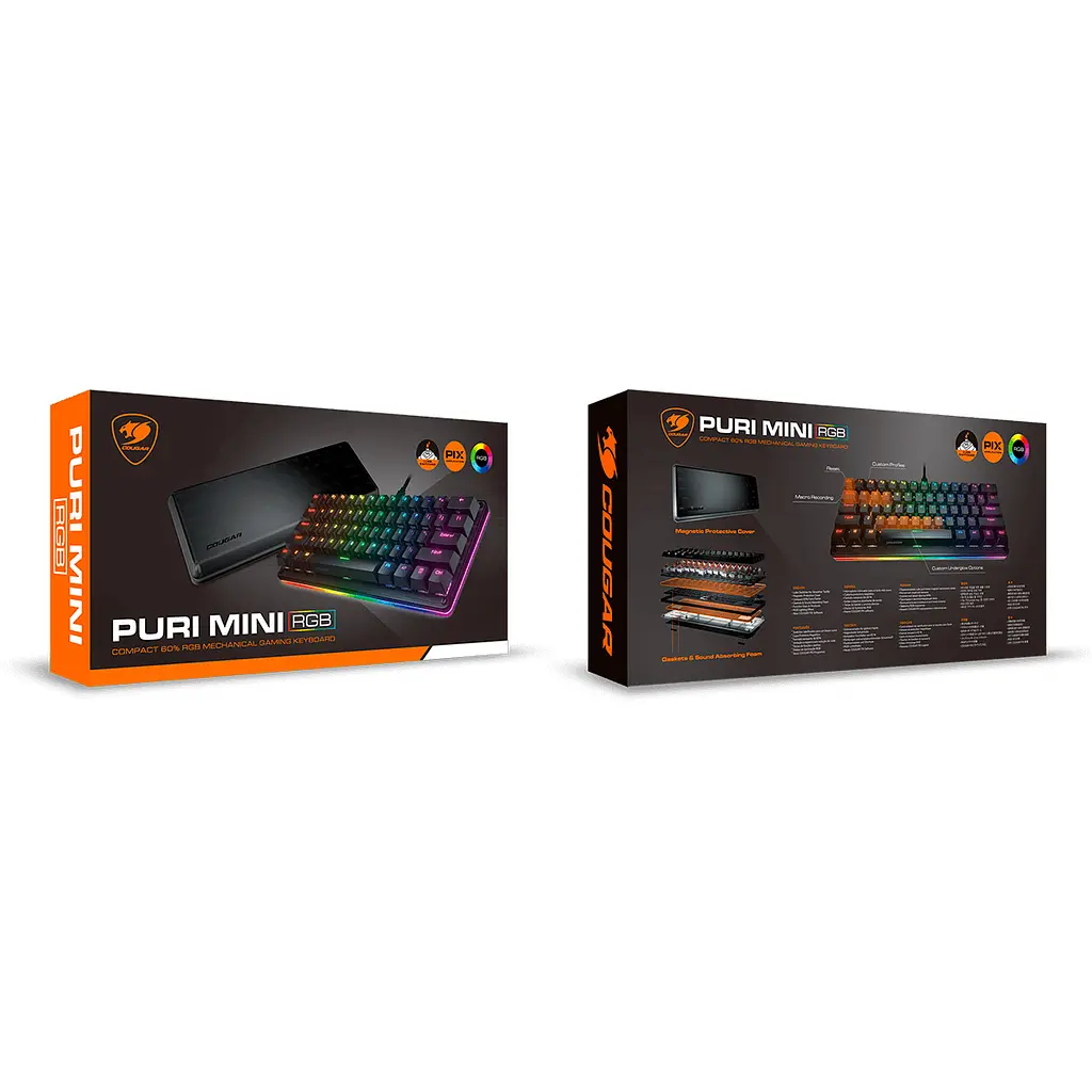 Клавіатура Cougar PURI MINI RGB Red Switch (CGR-WM1MI-PRMR) [91020] - фото 13