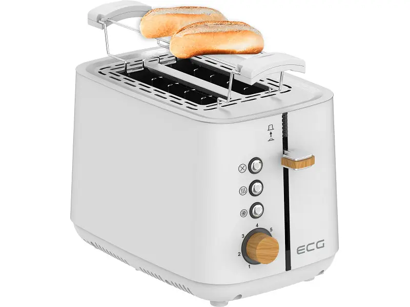 Тостер ECG ST 2768 Timber White - фото 4