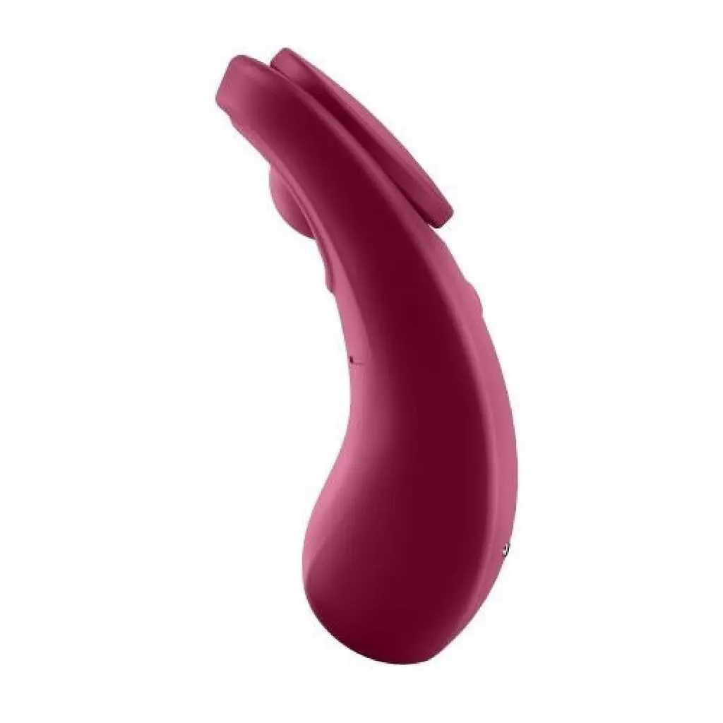 Клиторальный массажер для трусиков Satisfyer Sexy Secret 8.6 см бордовый - фото 6