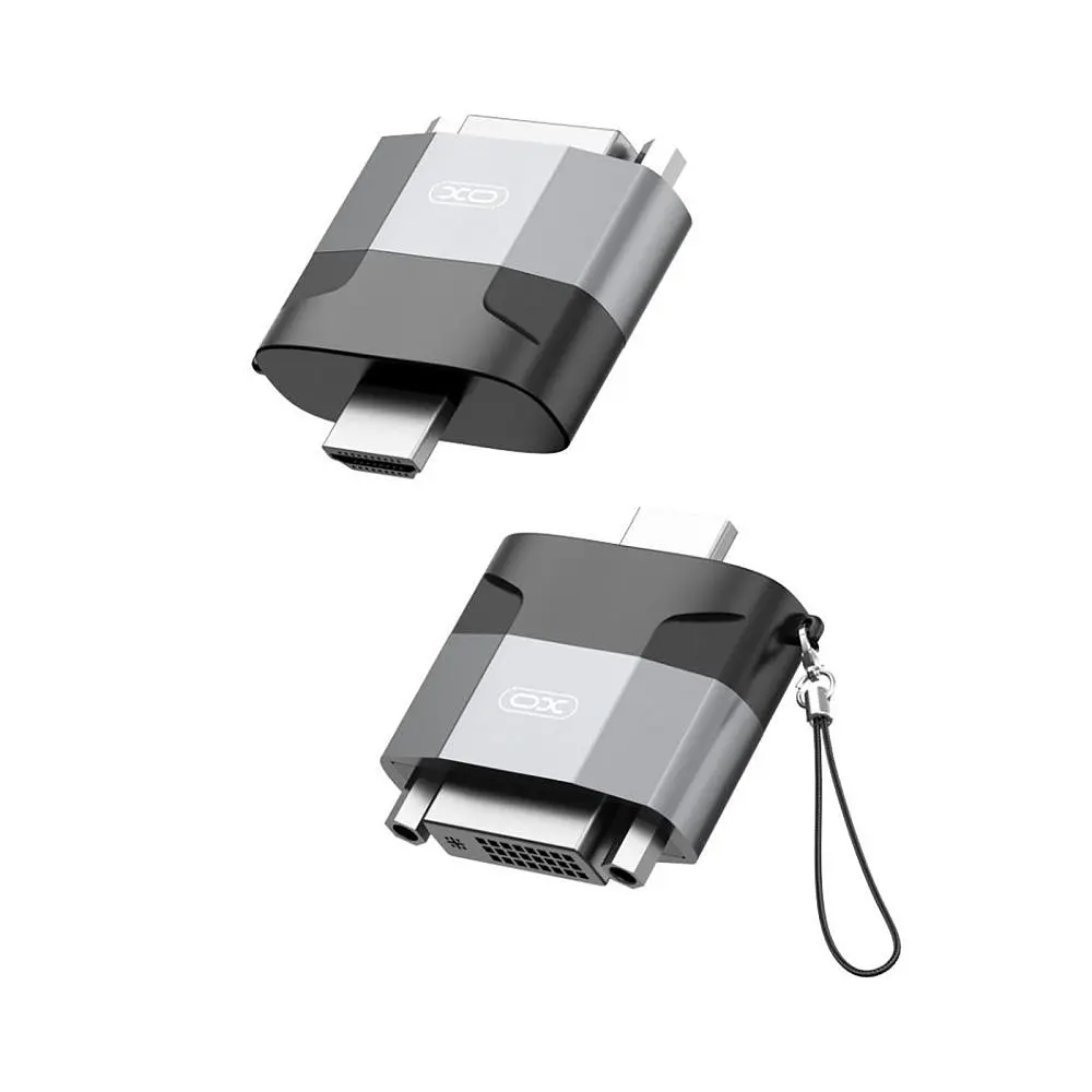 Адаптер XO HDMI-DVI (M/F) Black/Grey (GB013-HDMIDVI.tranish) - фото 2