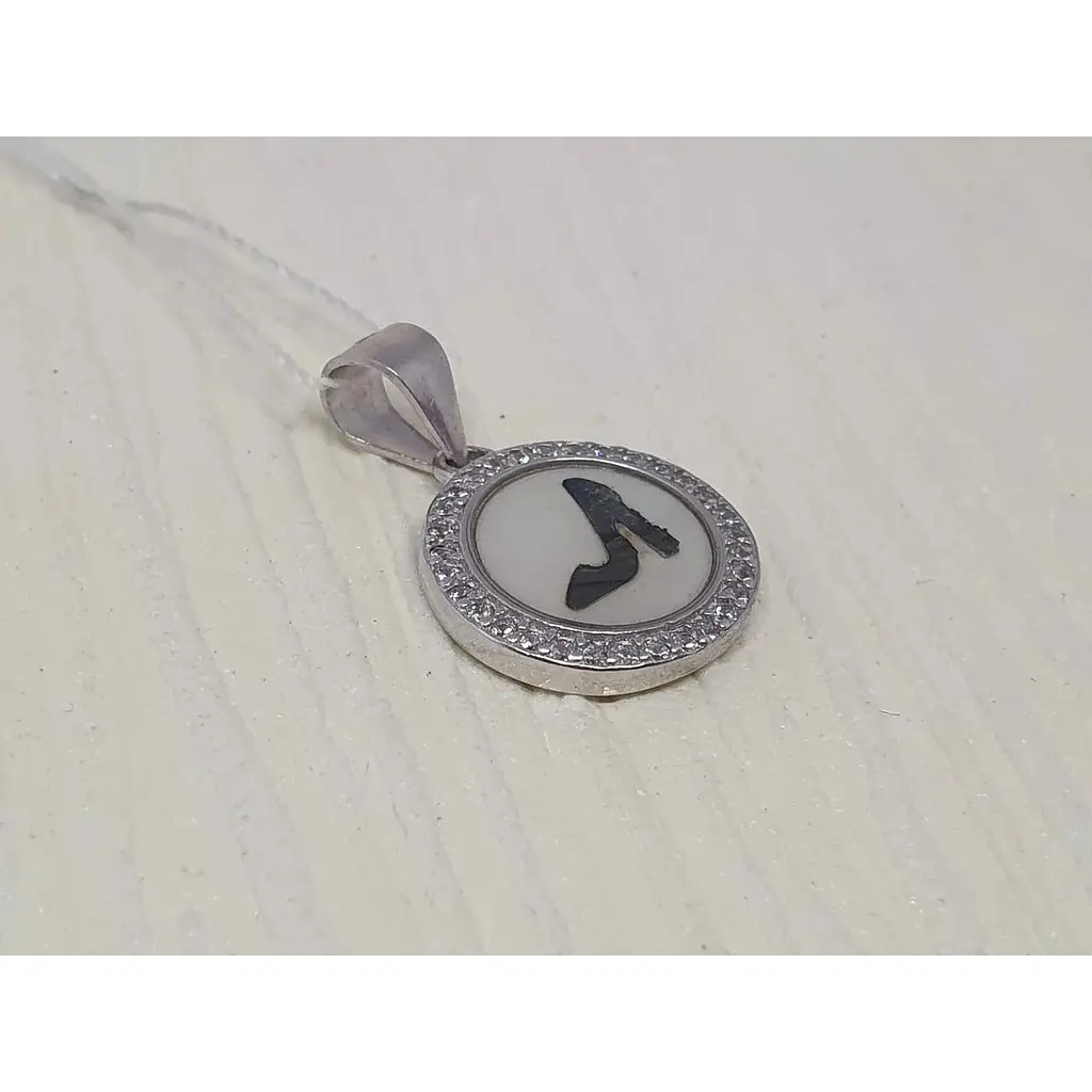 Срібна підвіска TOP Silver з фіанітами. 540245Б - фото 2