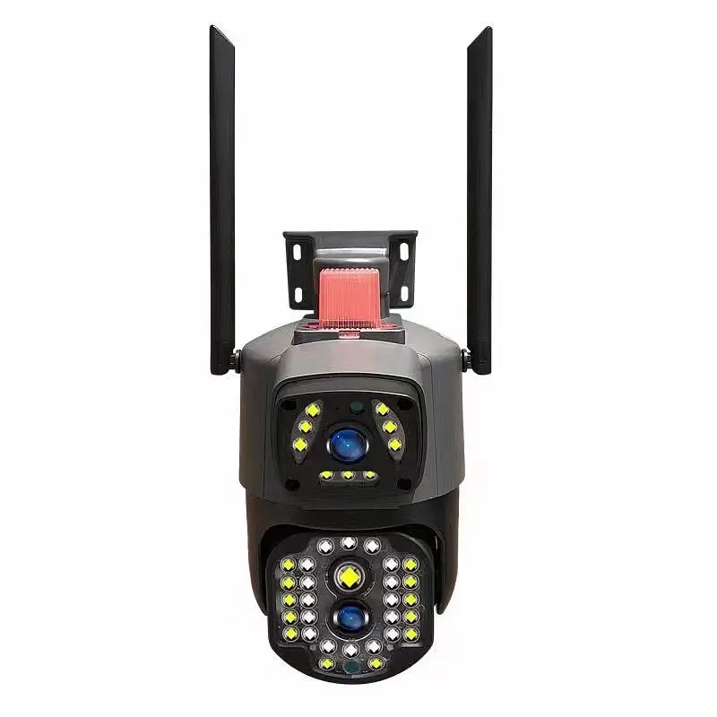 Бездротова зовнішня IP камера V380 WI FI · Подвійна вулична камера відеоспостереження 2 об'єктиви 4MP+4MP з віддаленим доступом - фото 2