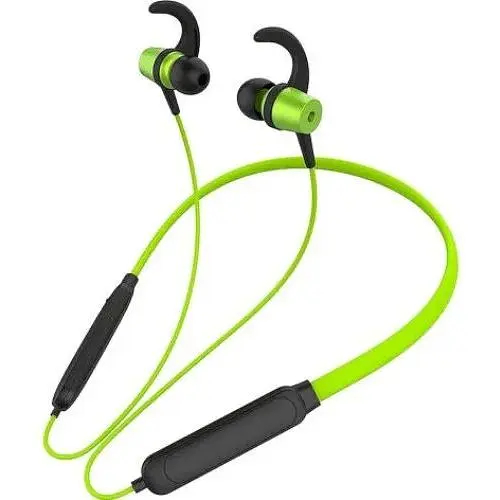 Наушники беспроводные с затылочной дугой Celebrat A15 зеленые - фото 2