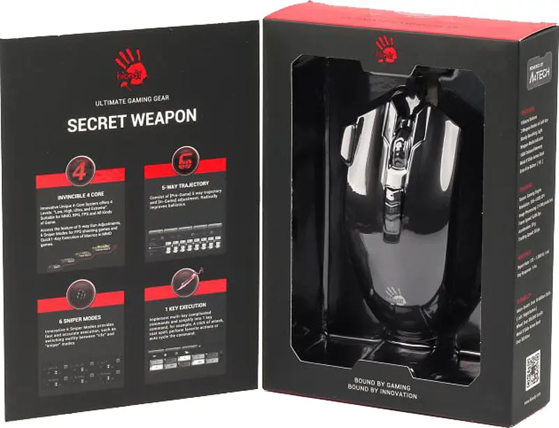 Миша ігрова A4Tech Bloody V9MA USB Black - фото 5