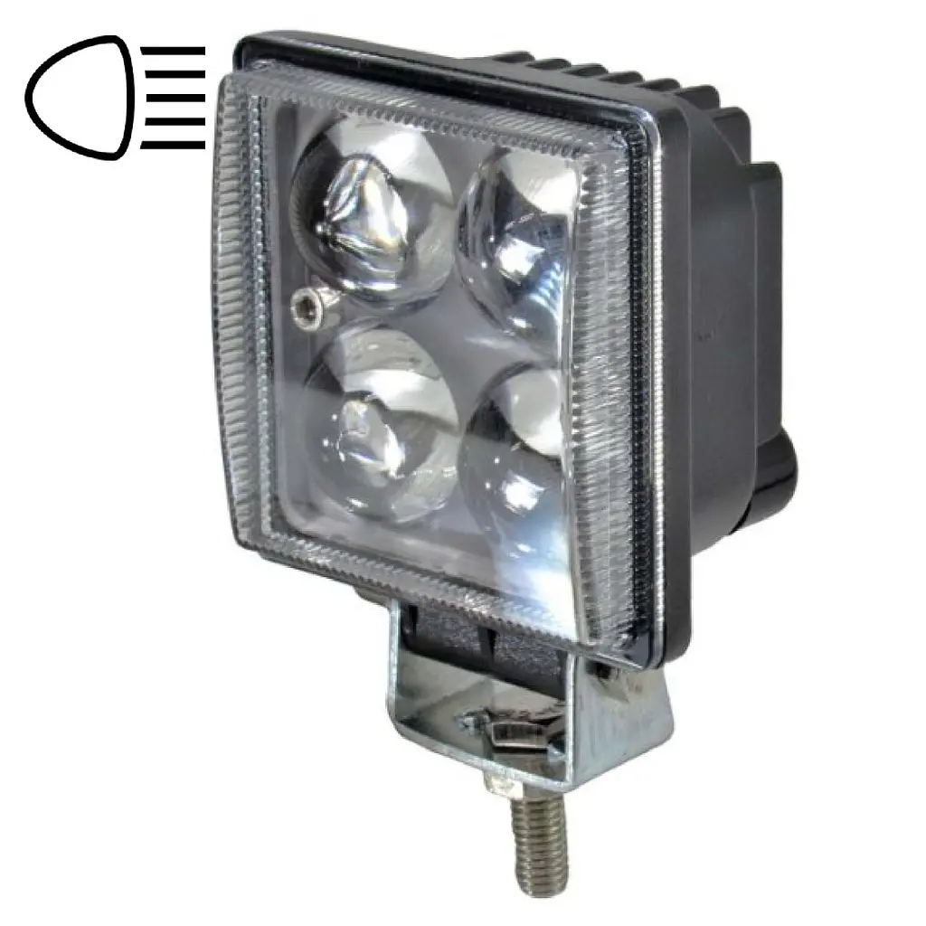 LED фара Brevia Sport Далеке світло 10-30V 12W 880Lm Алюмінієвий корпус IP68 (10602QLX1) - фото 5
