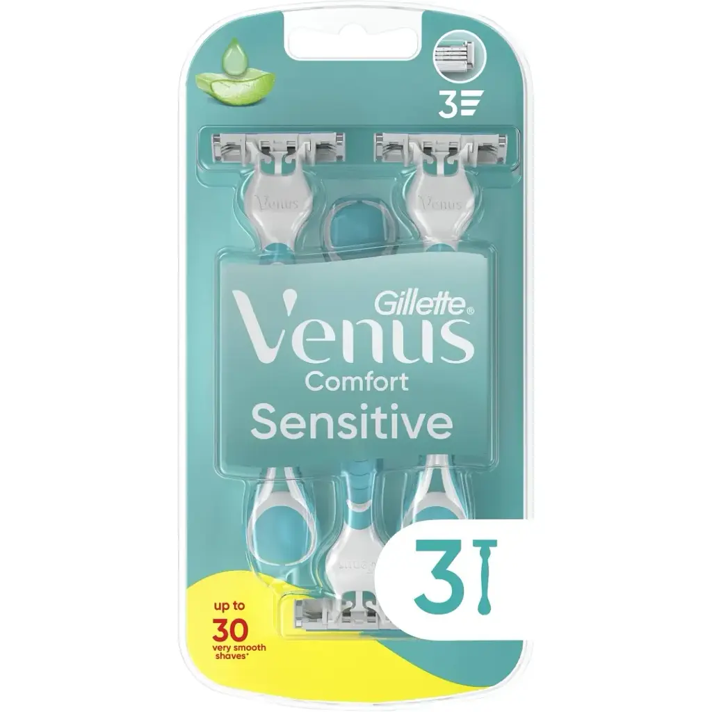 Станки для гоління одноразові Gillette Venus Sensitive 3 шт. - фото 2