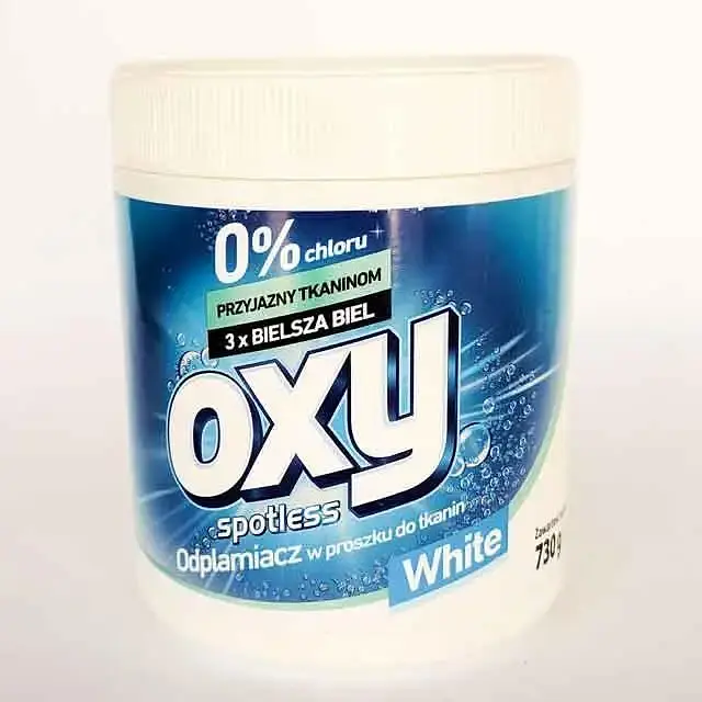 Плямовивідник для світлої білизни Oxy Spotless White 730 г