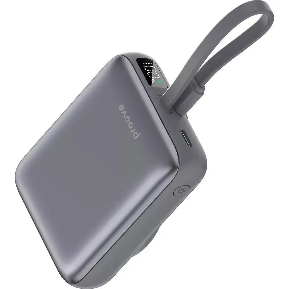 Зовнішній акумулятор Proove Neutron 22.5W 10000mAh бездротовий павер банк (PBNE22022203) сірий - фото 3