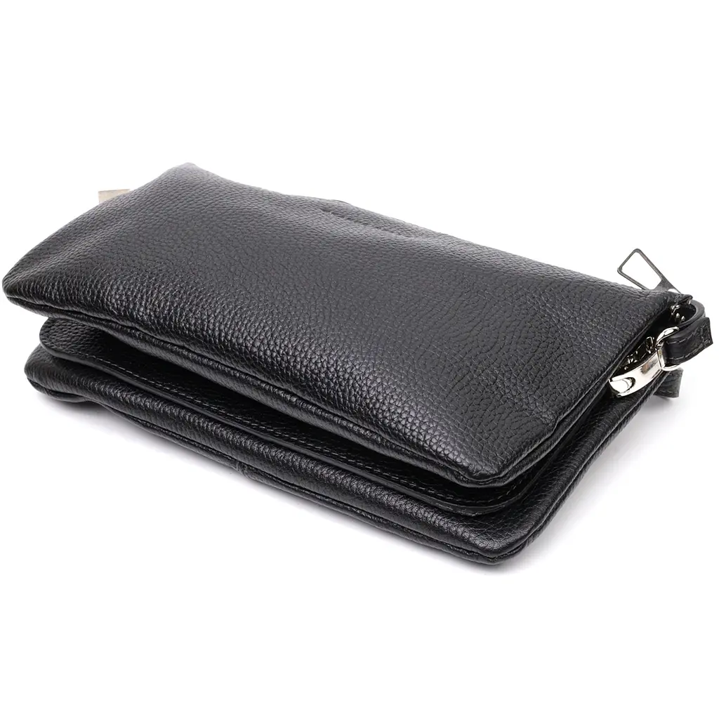 Кожаная женская сумка Grande Pelle 26х15.5х3 см sum0023606 - фото 4