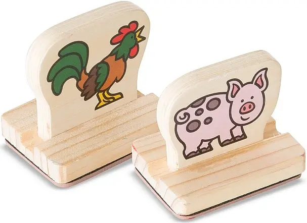 Набір для творчості Melissa & Doug Мої перші штампи Тварини ферми 8 шт. (MD12390) - фото 4