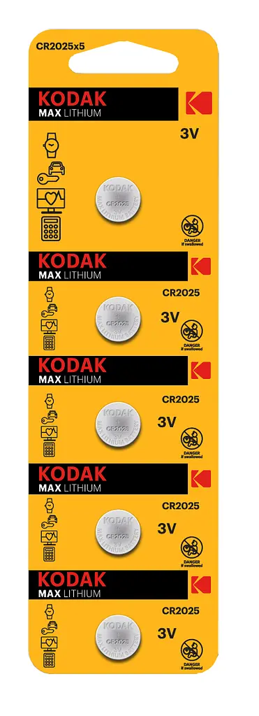 Батарейка Kodak Ultra lit. CR2025 уп. 1х5 шт. (6409687)