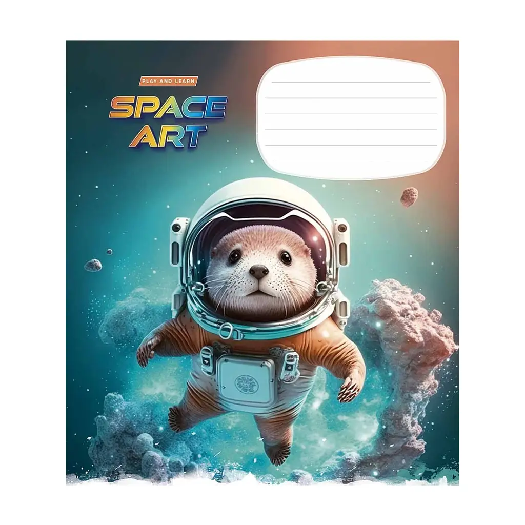 Зошит Школярик Space Art 12 аркушів лінія (012-3406L), в асортименті - фото 5