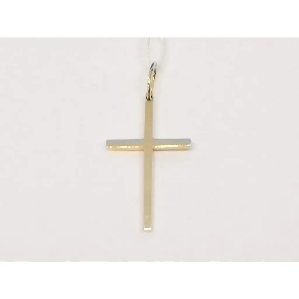 Золотой крестик Харьковская ювелирная фабрика с эмалью. 11589-ЭБЕЛ - фото 3