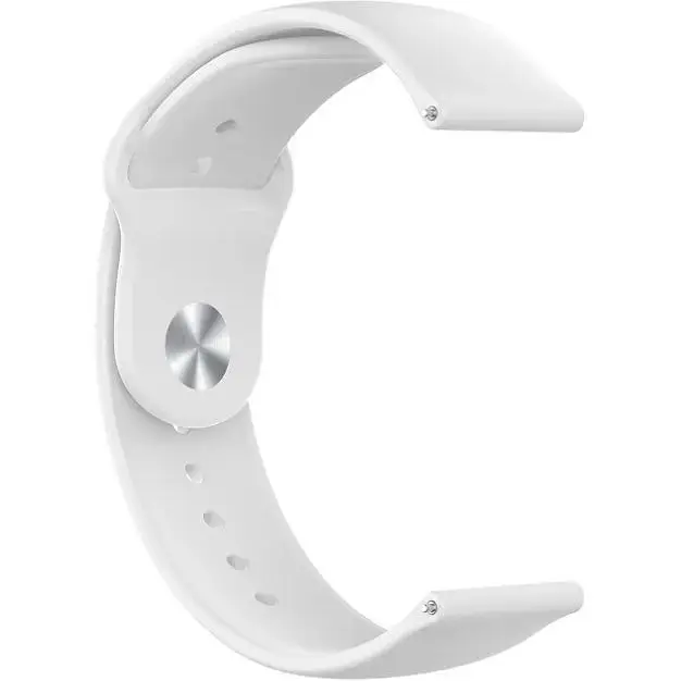 Ремінець DK CDK для Huawei Watch GT 5 46mm 22mm Silicone Sport Band (011909) (white) - фото 2
