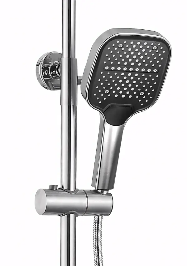 Душова система з виливом Rea Arlo 93–132 см nickel brushed REA-P7340 - фото 4