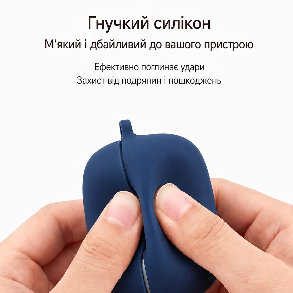 Чохол для навушників BeCover Silicon для OPPO Enco Buds 3 Blue (715909) - фото 3