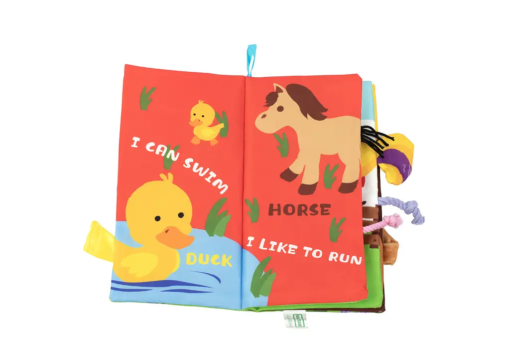 Іграшка-книжка текстильна "Хвостики" Свійські тварини 9+ Baby team Різні кольори - фото 3