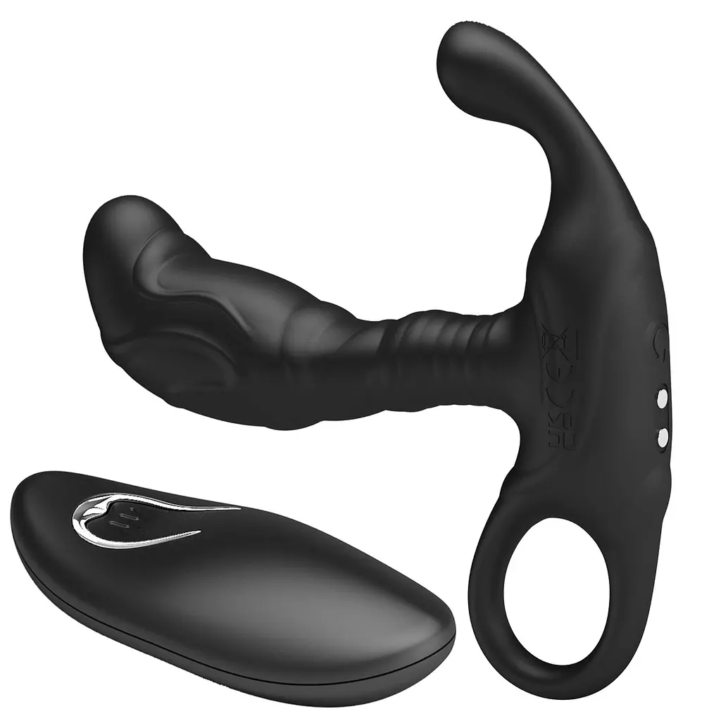 Стимулятор простати Play Remote Control, 11.5 см (чорний) - фото 8