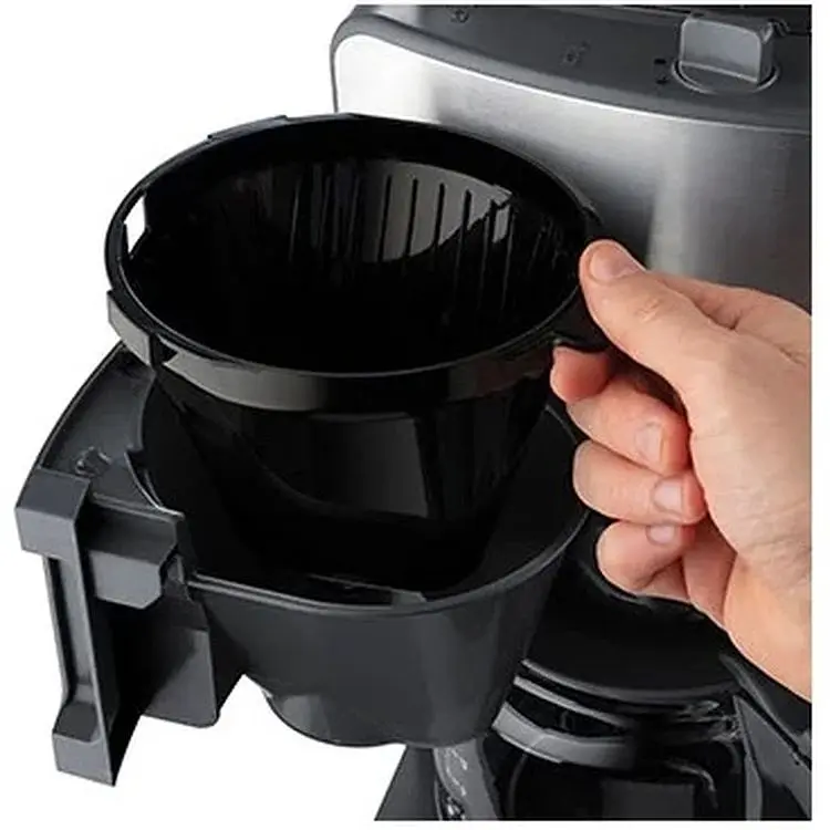 Кофеварка Russell Hobbs Grind and Brew капельная 1.25 л черно-серебристая (25610-56) - фото 3